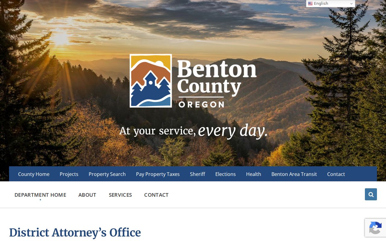 Benton County criminal history District Attorney office source